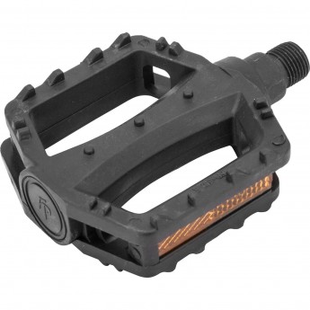 Педали FP-651, ось 9/16" со светоотражателями, пластиковые чёрные Педали FP-651, ось 9/16" со светоотражателями, пластиковые чёрные