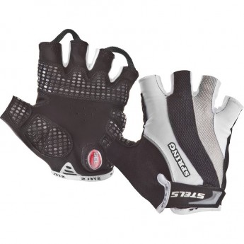 Велоперчатки STELS SCG 46-0082 бело-серо-чёрные p. M