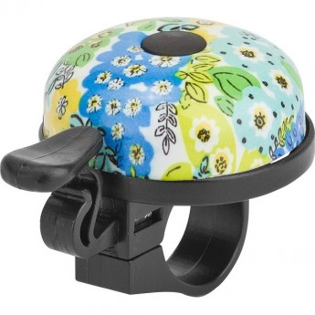 Звонок 16R-06 "Цветы" чёрно-голубой